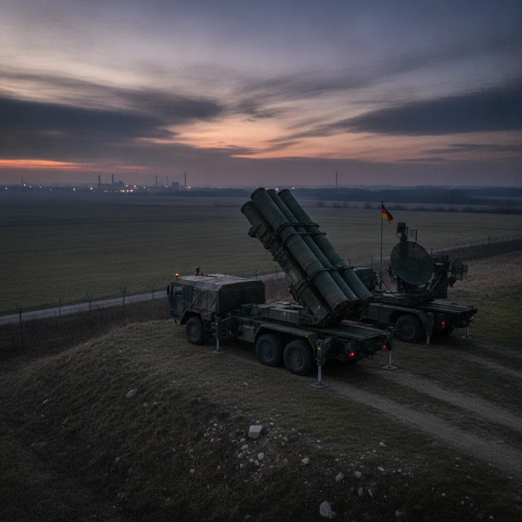 Ілюстрація пускової установки системи протиповітряної оборони на бойовому чергуванні